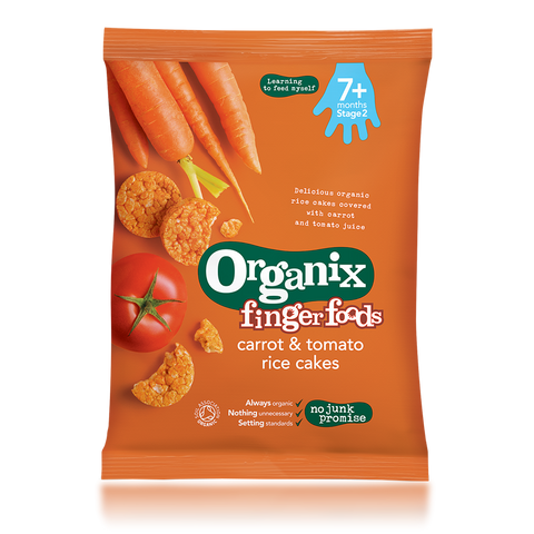 carrot & tomato rice cakes
