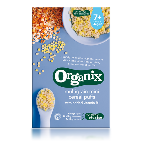 multigrain mini cereal puffs
