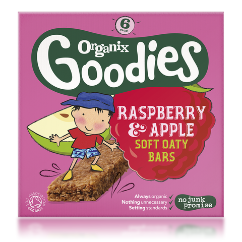raspberry & apple soft oaty bars